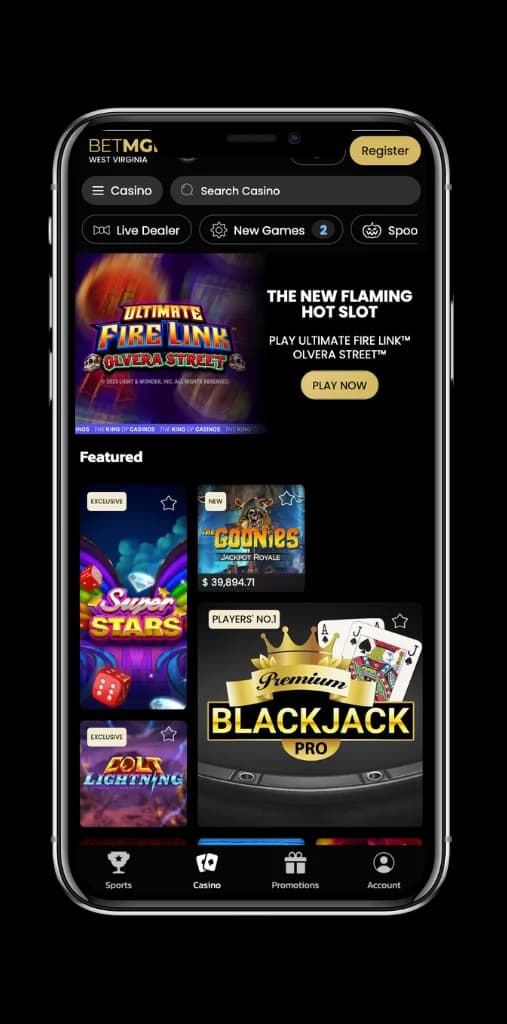 Kingdom Casino mobile app login